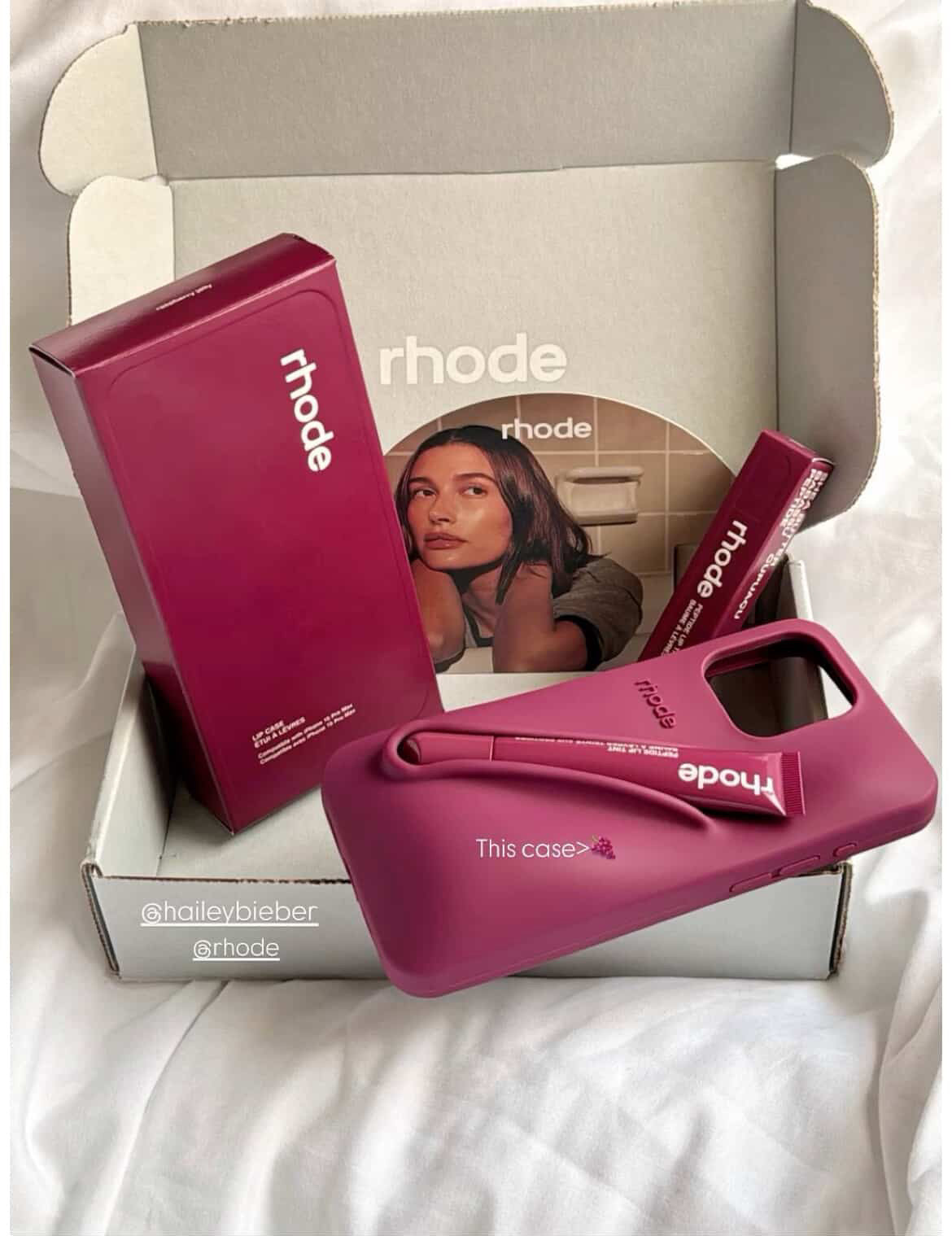 Original Rhodes LipGloss  Silicone Case With Box