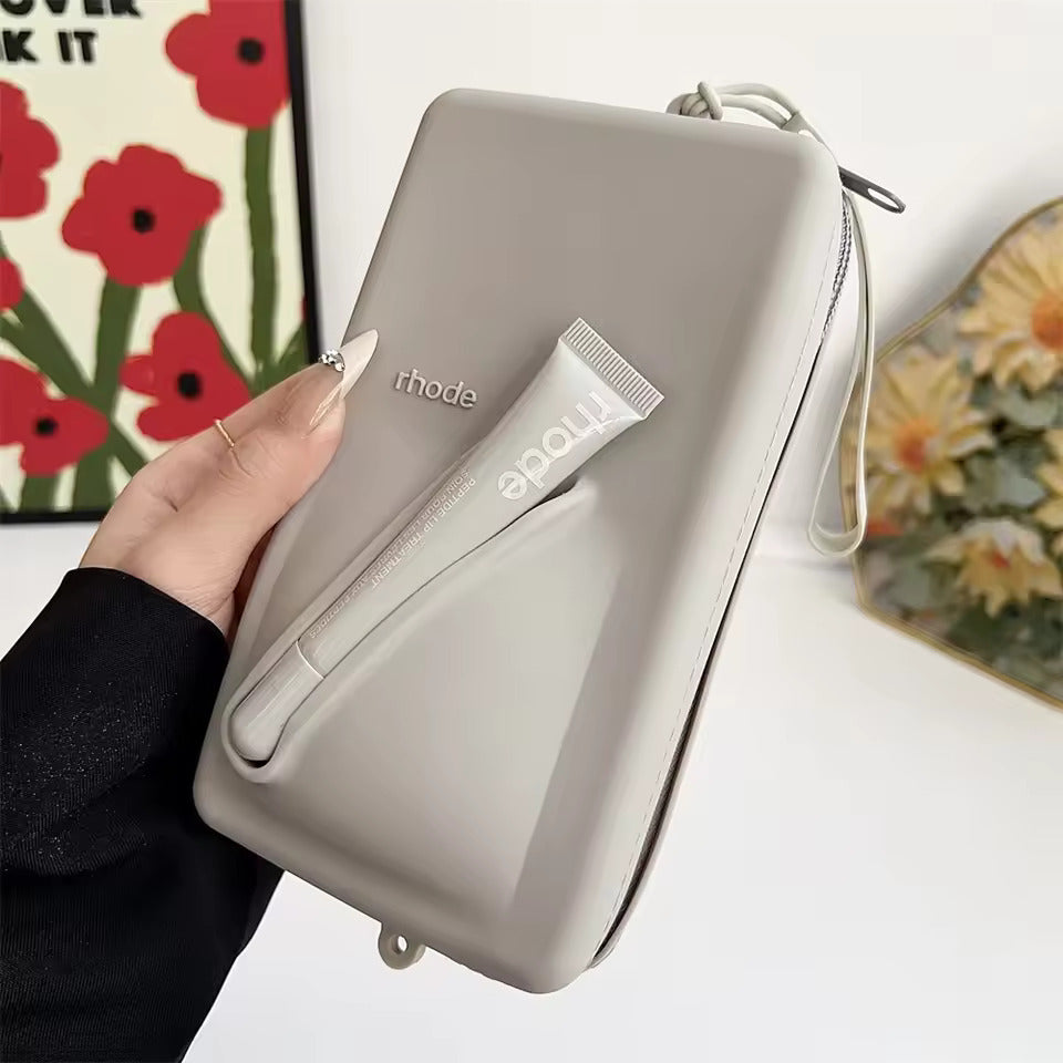 Rhodee Lipstick Cosmetic Bag – Color Wrist Strap Pouch | Multipurpose Phone & Makeup Organizer