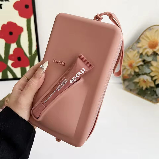 Rhodee Lipstick Cosmetic Bag – Color Wrist Strap Pouch | Multipurpose Phone & Makeup Organizer
